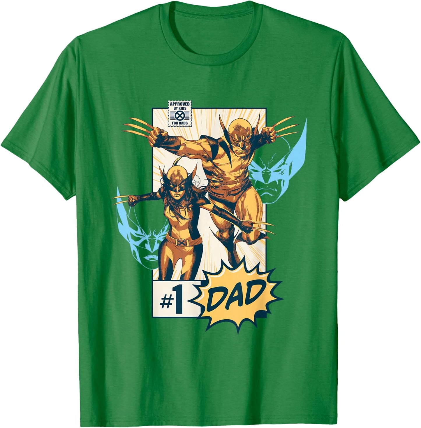 Marvel X-Men Wolverine & X-23#1 Dad T-Shirt - T-Shirt | Irish Green