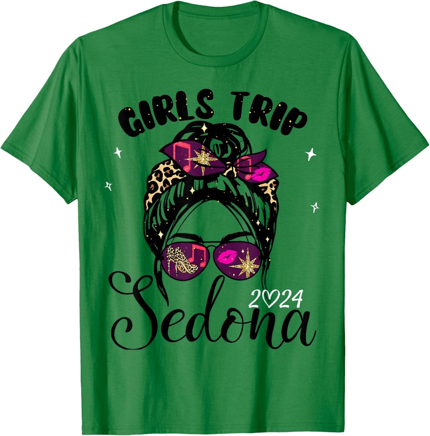 Girls Trip Sedona 2024 Shirts Weekend Birthday Squad T-Shirt - T-Shirt | Irish Green