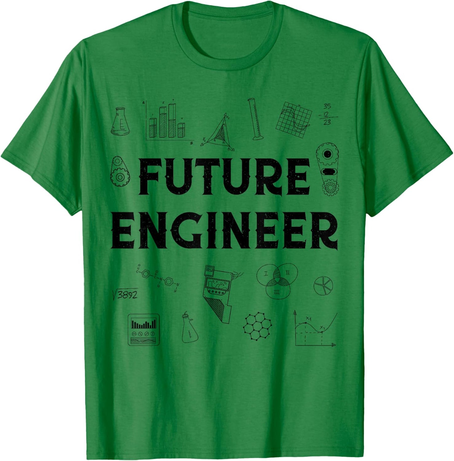 Future Engineer Funny Men Women Engineering Student Gifts T-Shirt - T-Shirt | Irish Green