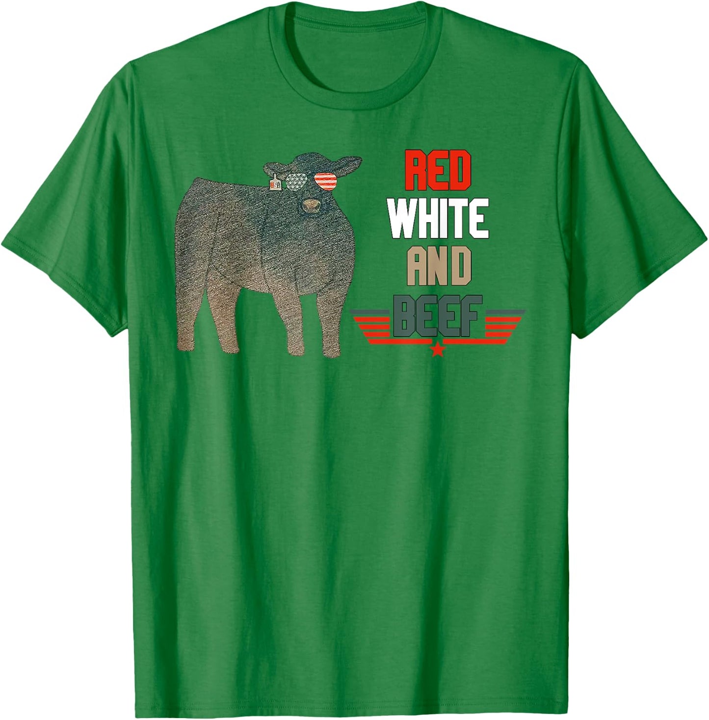 Red White And Beef T-Shirt - T-Shirt | Irish Green