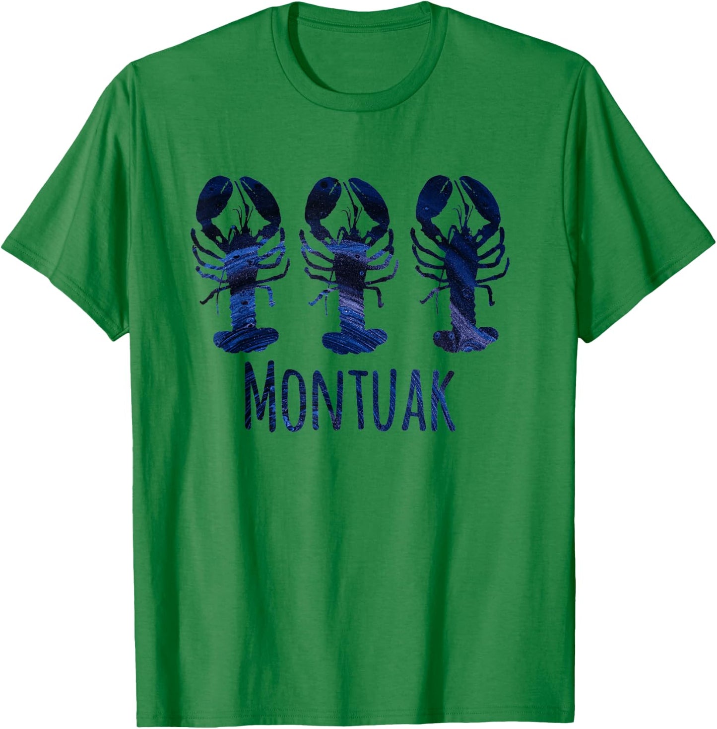 Montauk Nautical Coastal Loves Lobster Seafood Beach Ocean T-Shirt - T-Shirt | Irish Green