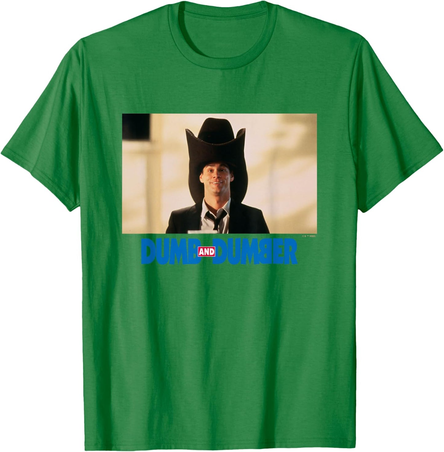Dumb and Dumber Lloyd Christmas Wearing Big Hat Scene T-Shirt - T-Shirt | Irish Green