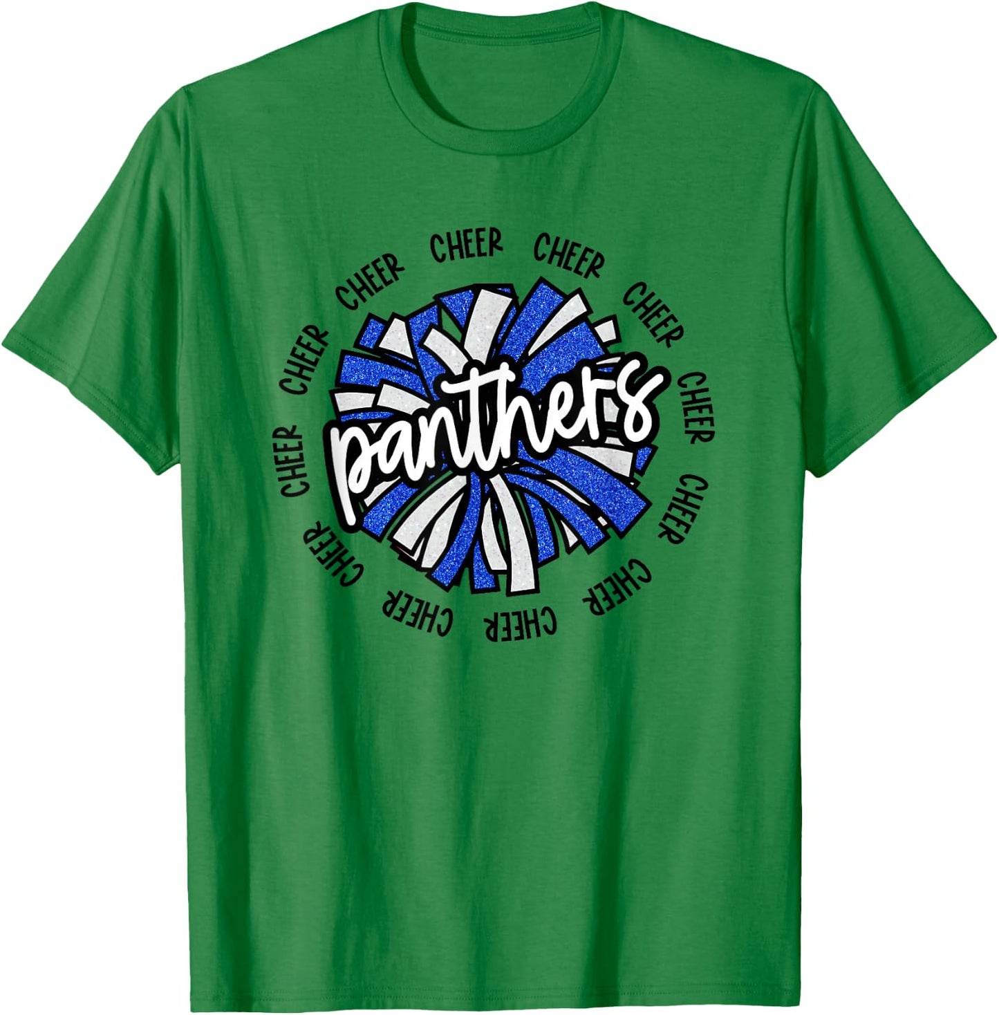 School Spirit Panthers Cheer Panther Pride Fan Team Items T-Shirt - T-Shirt | Irish Green