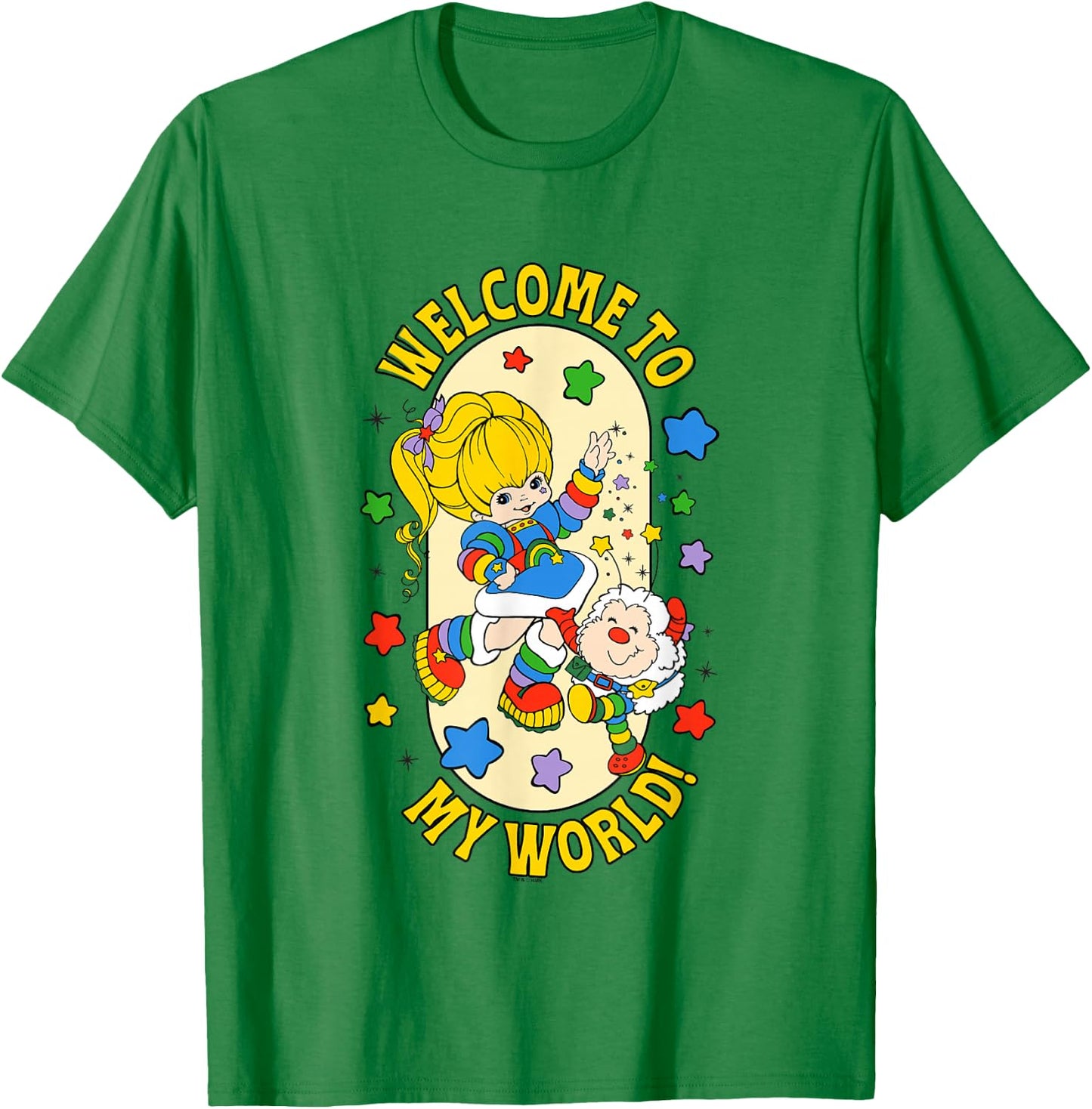 Rainbow Brite Welcome to My World Vintage Sprite T-Shirt - T-Shirt | Irish Green