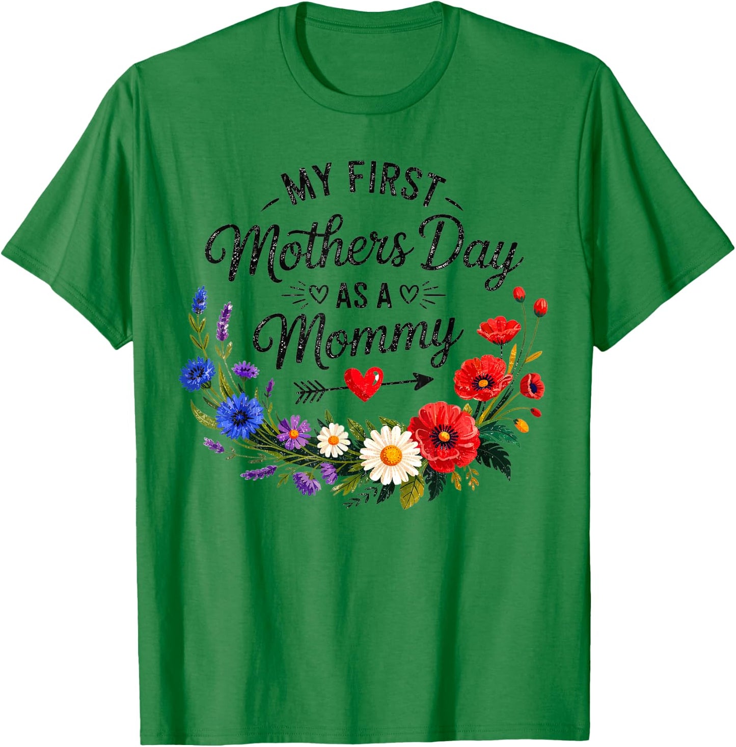 Mein erster Muttertag als Mama Muttertag 2026 Neue Mama T-Shirt - T-Shirt | Irish Green