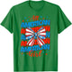 Groovy All American Girl 4th Of July Girls Kids USA Flag T-Shirt - T-Shirt | Irish Green