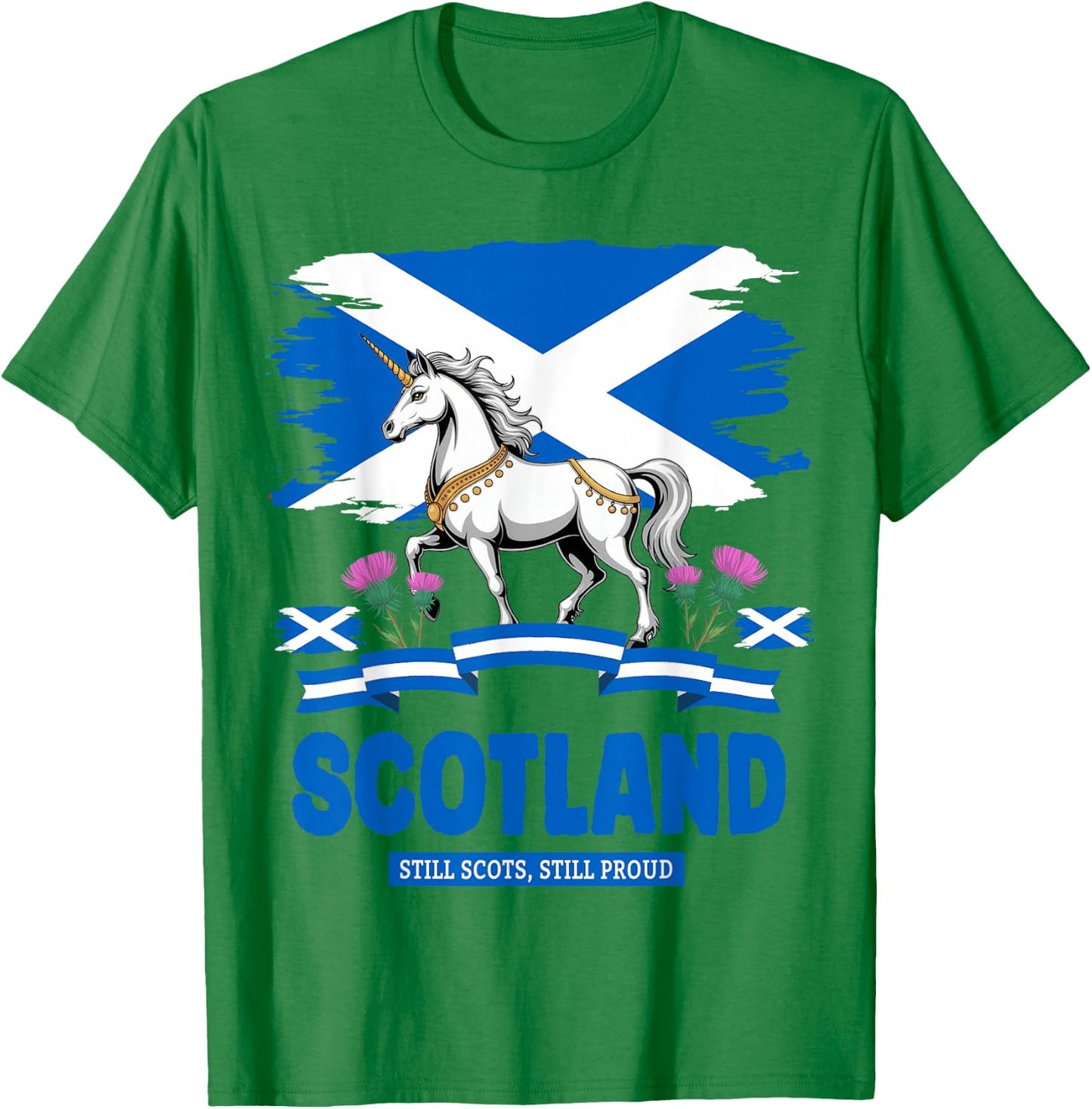 Scottish Unicorn Outfit Idea For Toddlers & Kids Scotland T-Shirt - T-Shirt | Irish Green