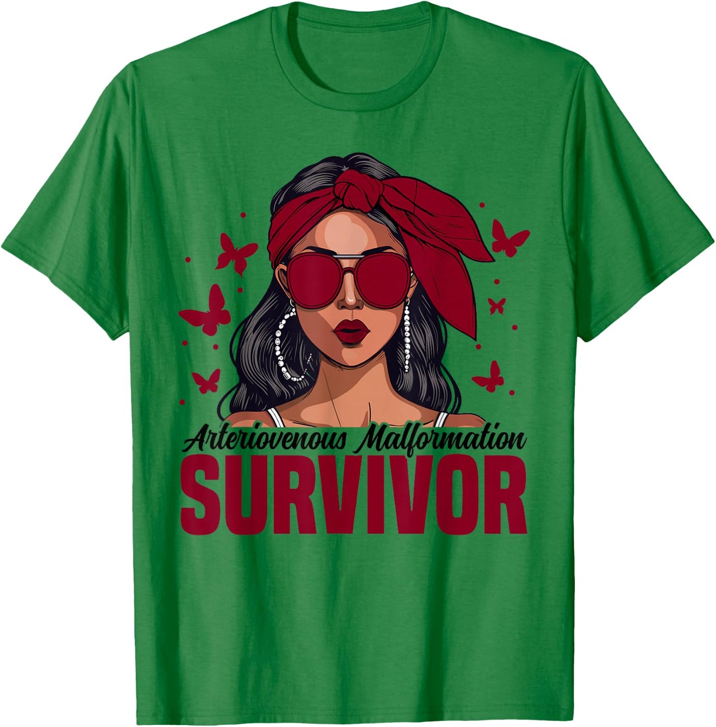 AVM Survivor Month Arteriovenous Malformation Awareness T-Shirt - T-Shirt | Irish Green