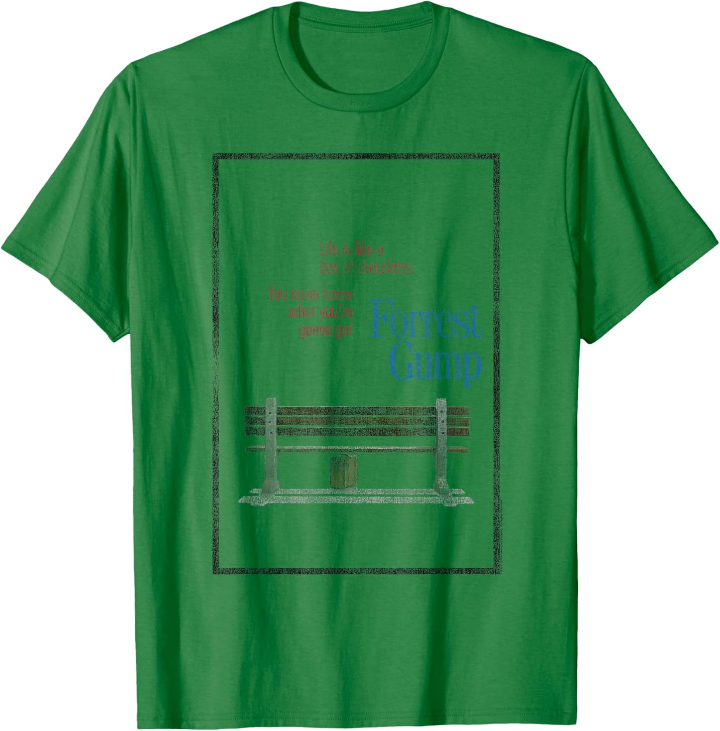 Forrest Gump Box of Chocolates T-Shirt - T-Shirt | Irish Green