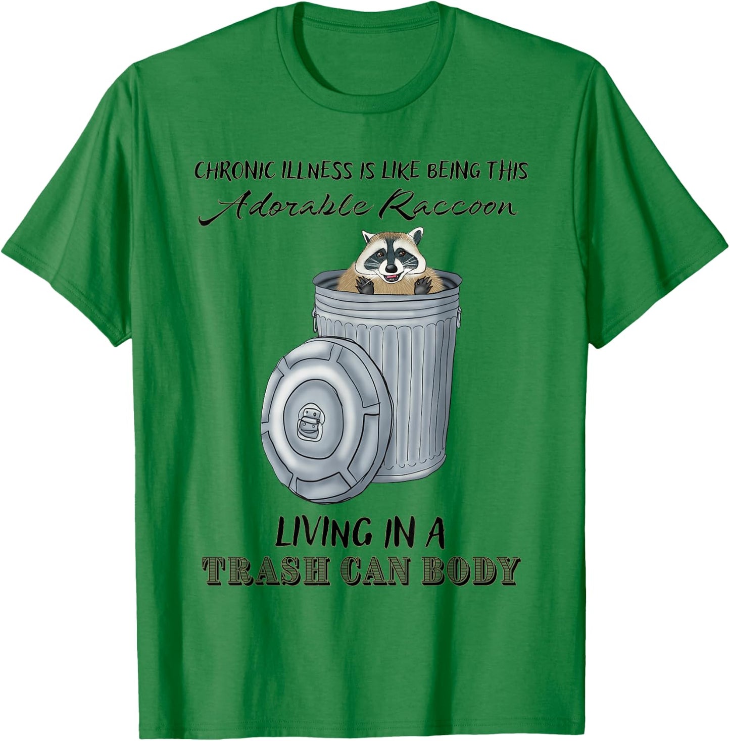 Funny Chronic Illness Gift, Chronic Pain, Spoonie Disability T-Shirt - T-Shirt | Irish Green
