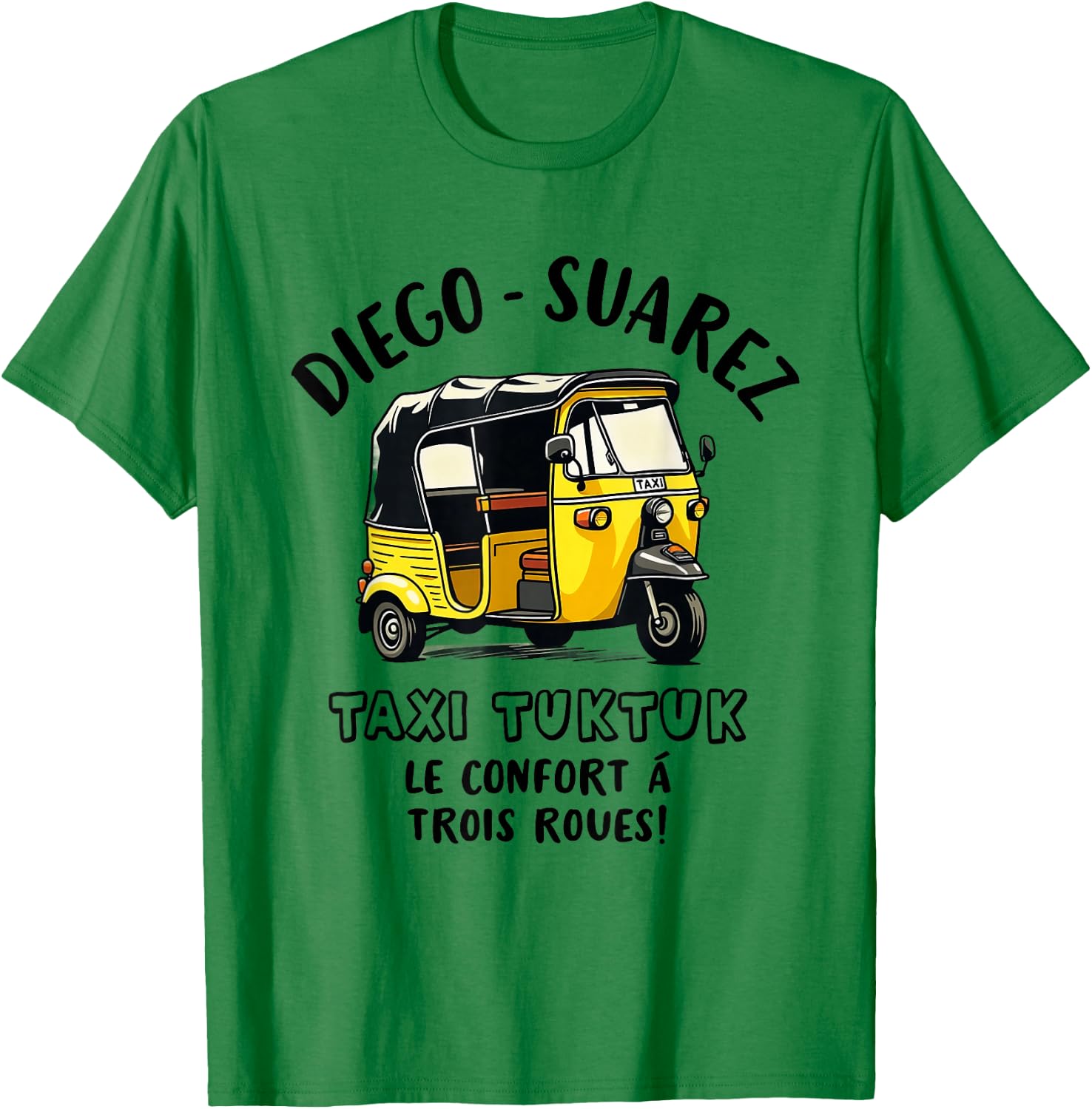 Taxi Driver TukTuk Travel Travellers Humor Fun , white, S T-Shirt - T-Shirt | Irish Green