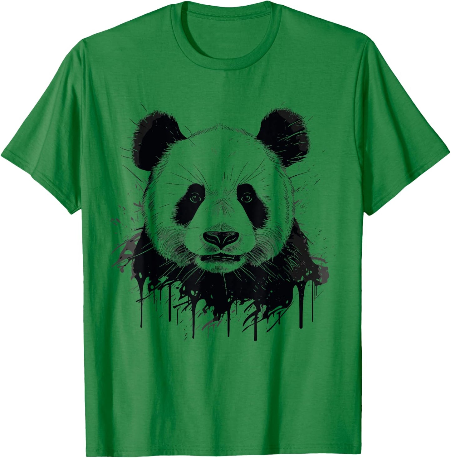 Watercolour Panda T-Shirt - T-Shirt | Irish Green