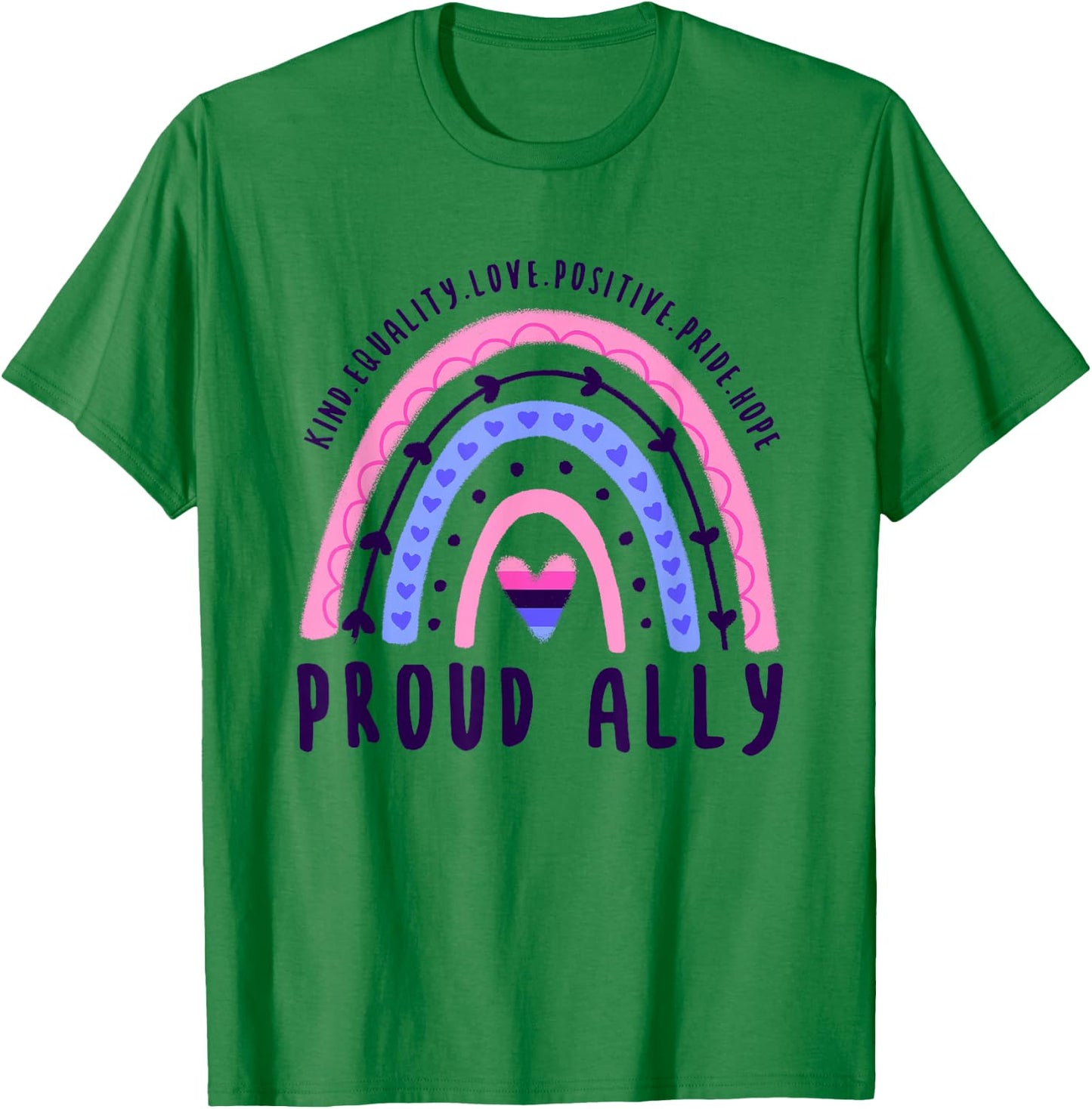 Omnisexual Pride Proud Ally Omnisexual T-Shirt - T-Shirt | Irish Green