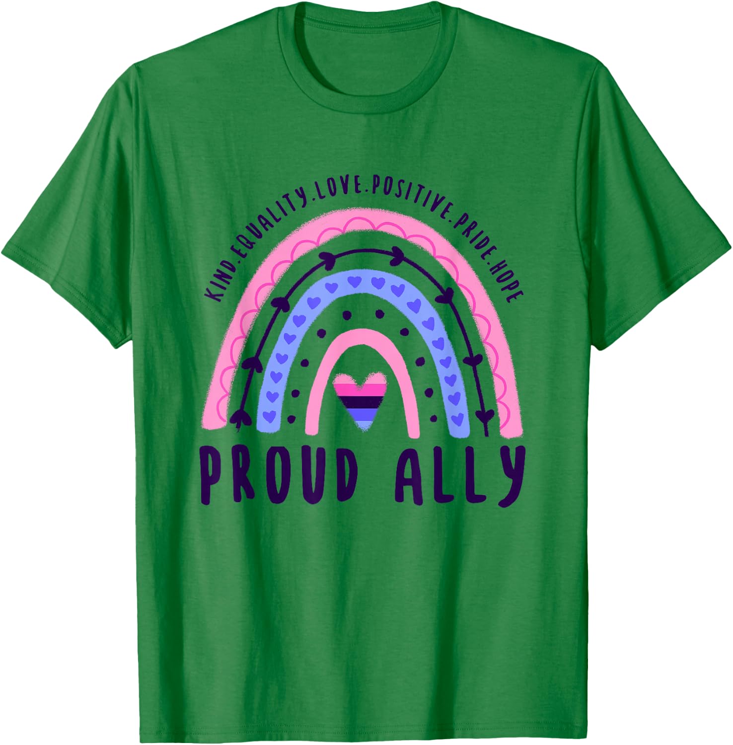 Omnisexual Pride Proud Ally Omnisexual T-Shirt - T-Shirt | Irish Green