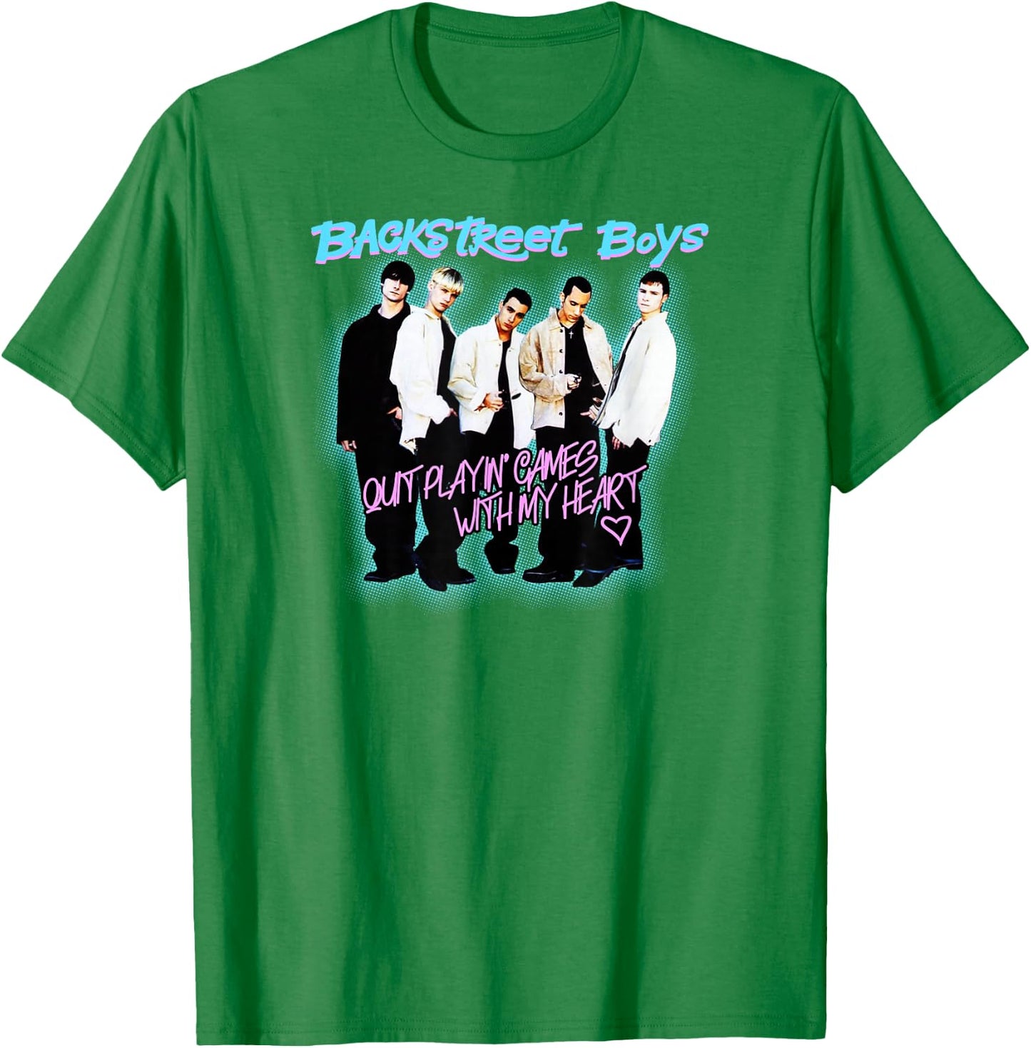 Backstreet Boys – Quit Playing Games Watercolor T-Shirt - T-Shirt | Irish Green