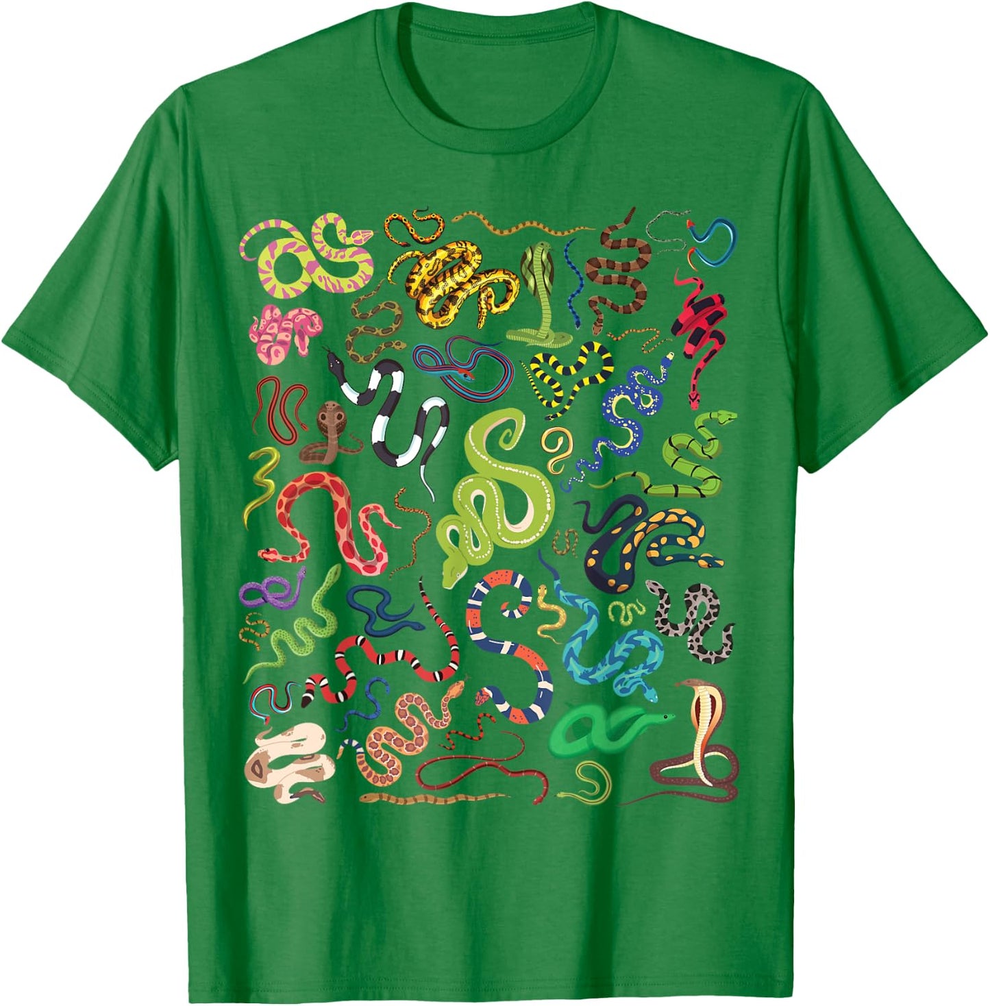 Types Of Snakes Educational Herpetologist Kids Boys Girls T-Shirt - T-Shirt | Irish Green