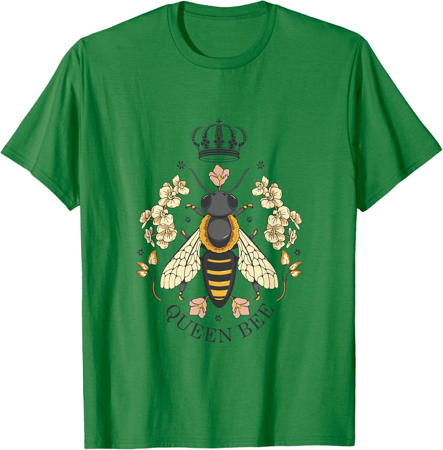 Crown Queen Bee T-Shirt - T-Shirt | Irish Green
