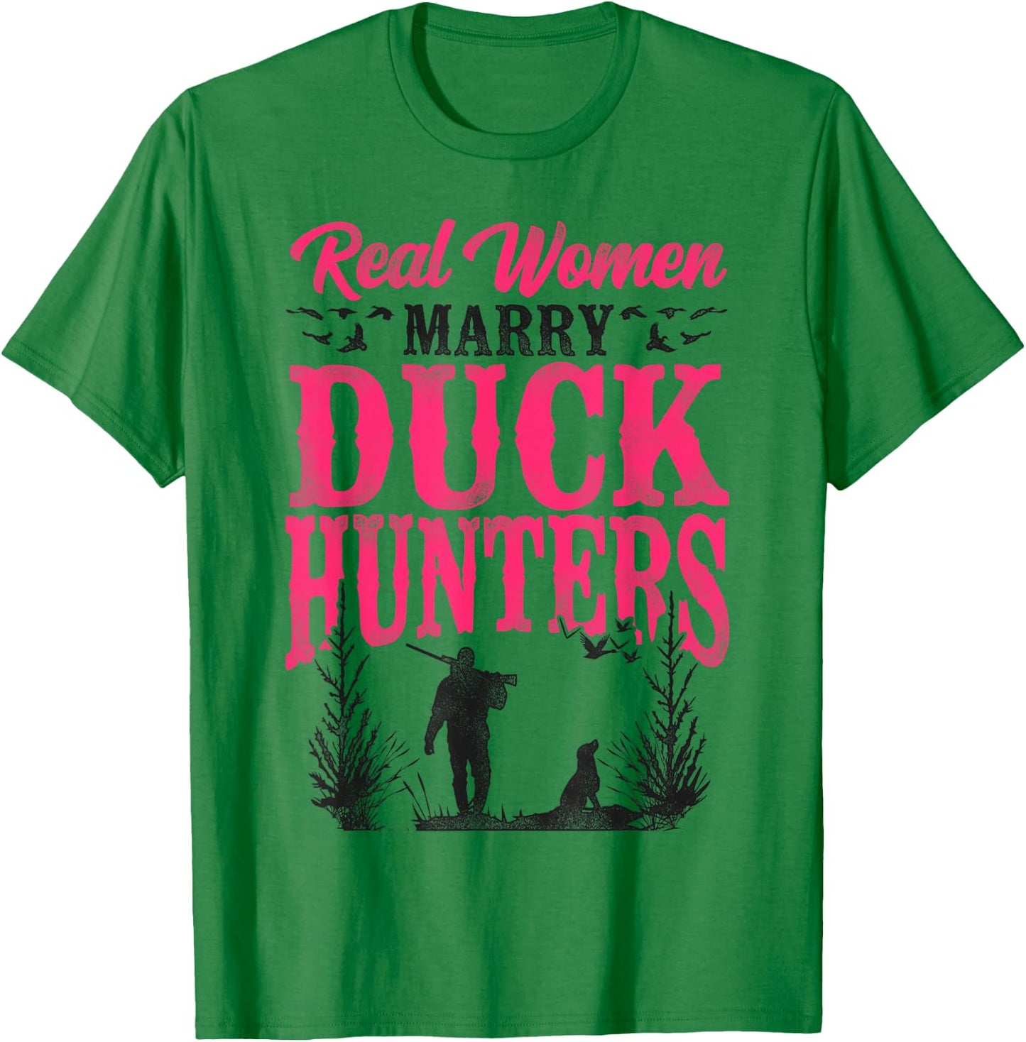 Duck Hunting Hunter Husband Wife Wedding Marriage Vintage T-Shirt - T-Shirt | Irish Green