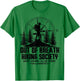 Out Of Breath Hiking Society Hiking Nature Lover T-Shirt - T-Shirt | Irish Green