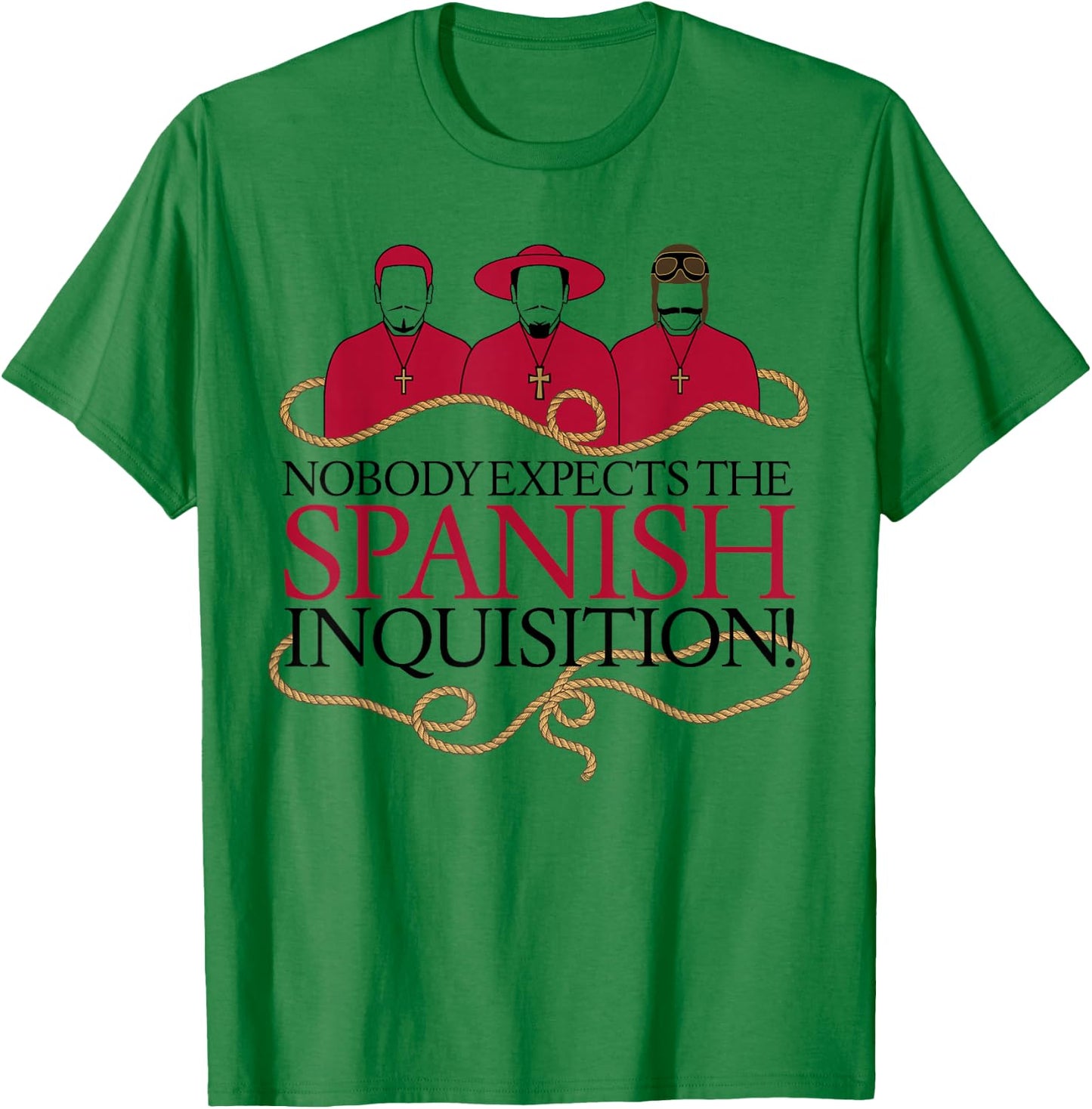 Monty Python Offizielle The Spanish Inquisition T-Shirt - T-Shirt | Irish Green