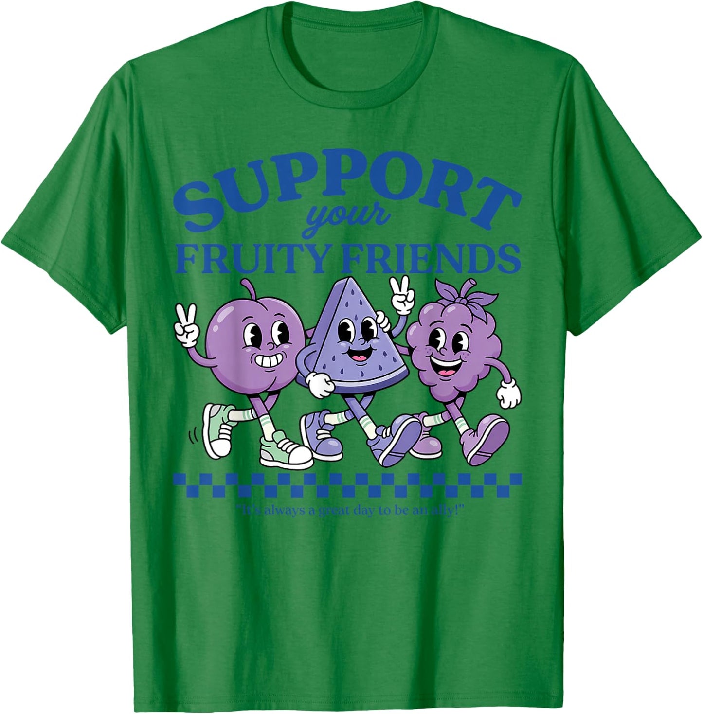 Support Your Fruity Friends Love Wins Gay Pride LGBTQ Month T-Shirt - T-Shirt | Irish Green