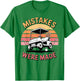 Mistakes were Made Funny Golf Cart Retro Vintage Golfing T-Shirt - T-Shirt | Irish Green