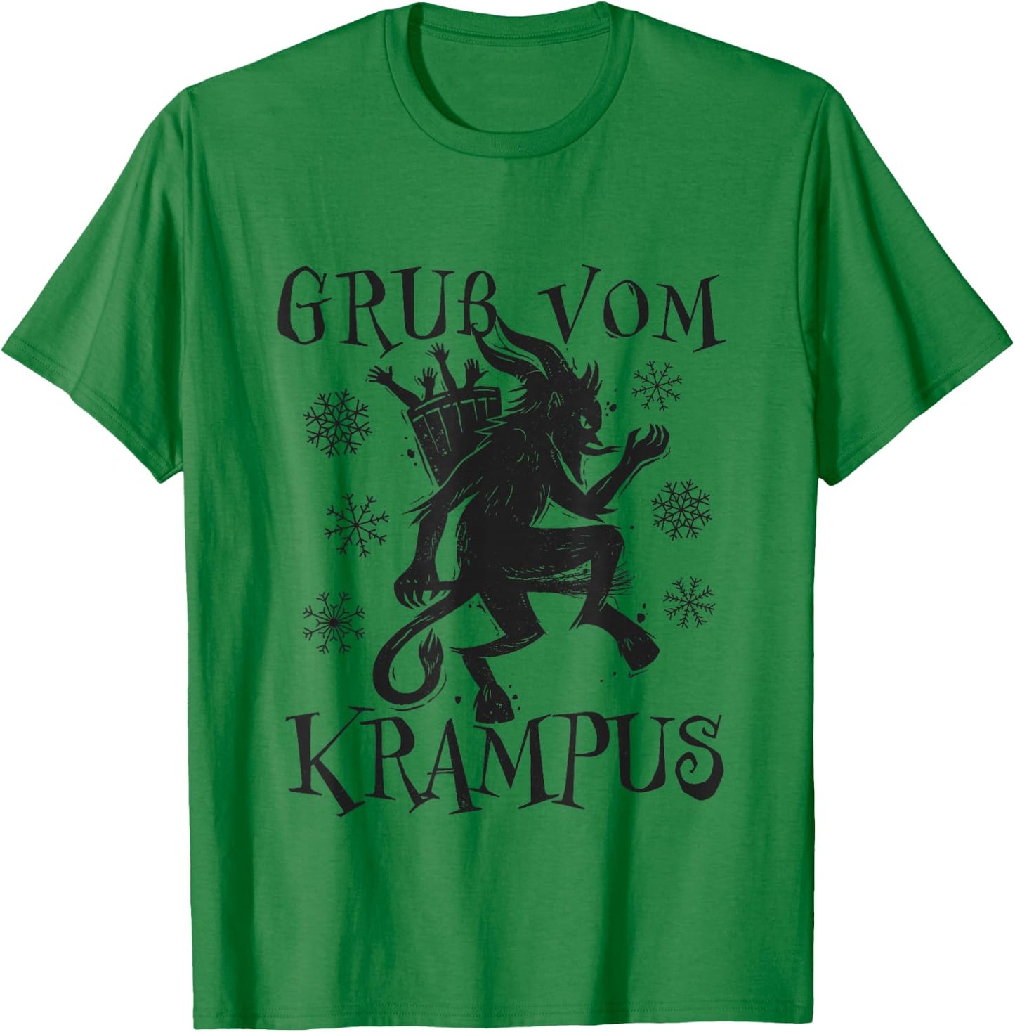 Kramperl Christmas Demon Santa's Helper Gruss Vom Krampus T-Shirt - T-Shirt | Irish Green
