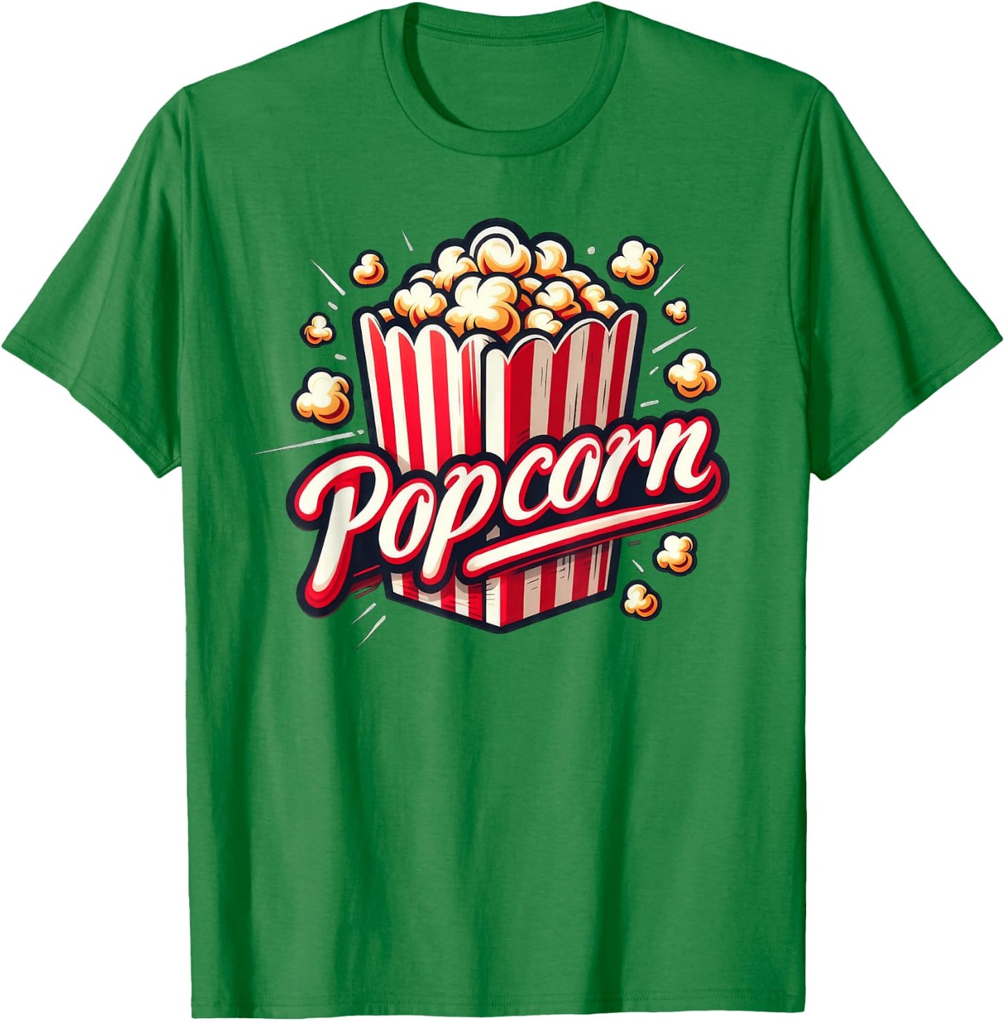 Popcorn Kostüm Kinder , White T-Shirt - T-Shirt | Irish Green
