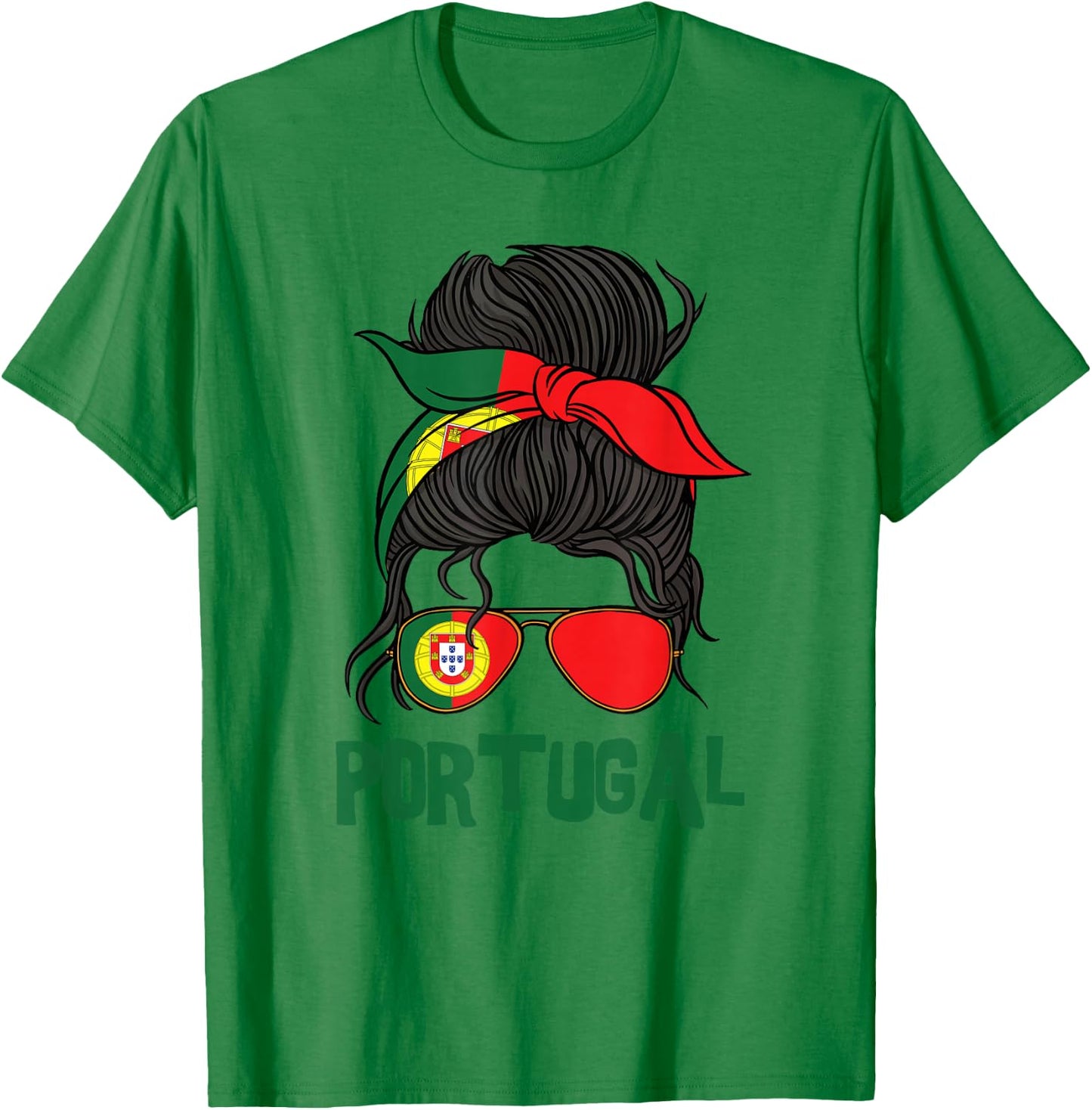 Portugal For Girl Portuguese Flag Portugal , White T-Shirt - T-Shirt | Irish Green