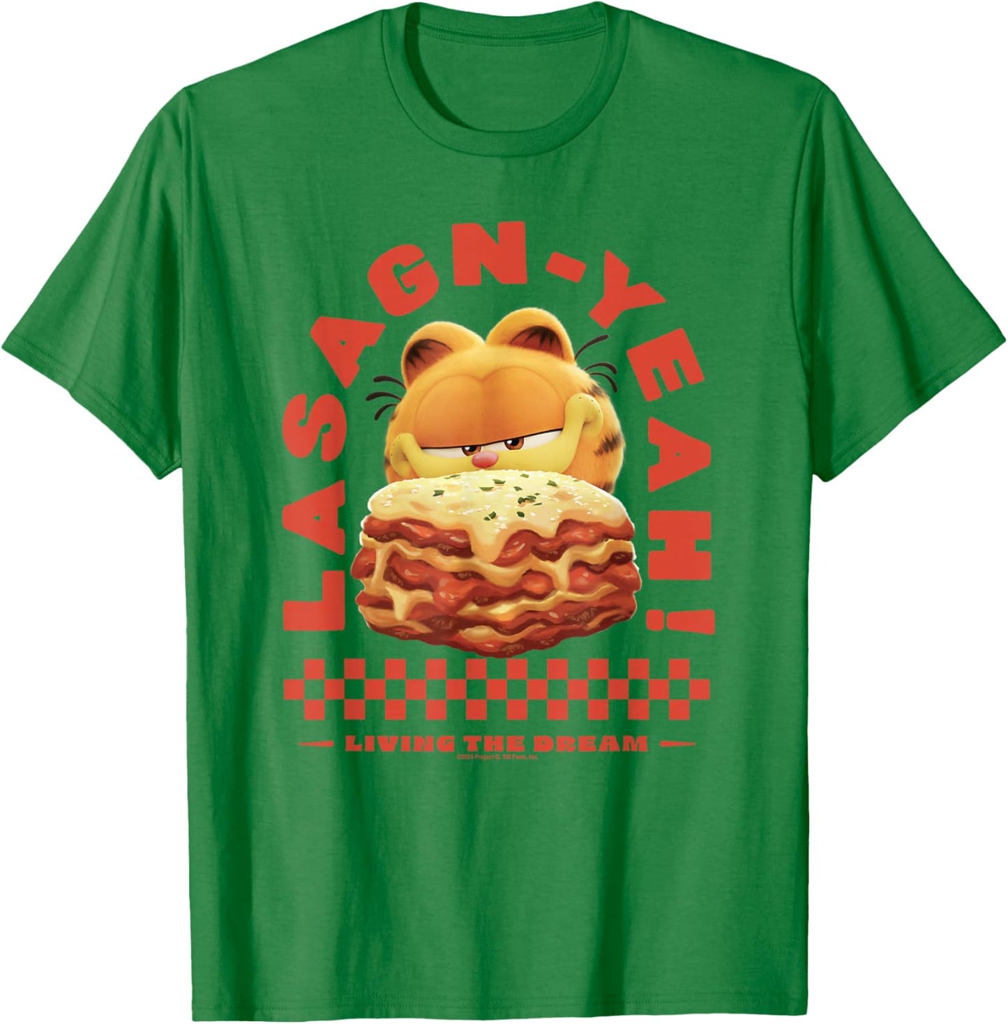Garfield Lasagn-yeah , Blue, S T-Shirt - T-Shirt | Irish Green