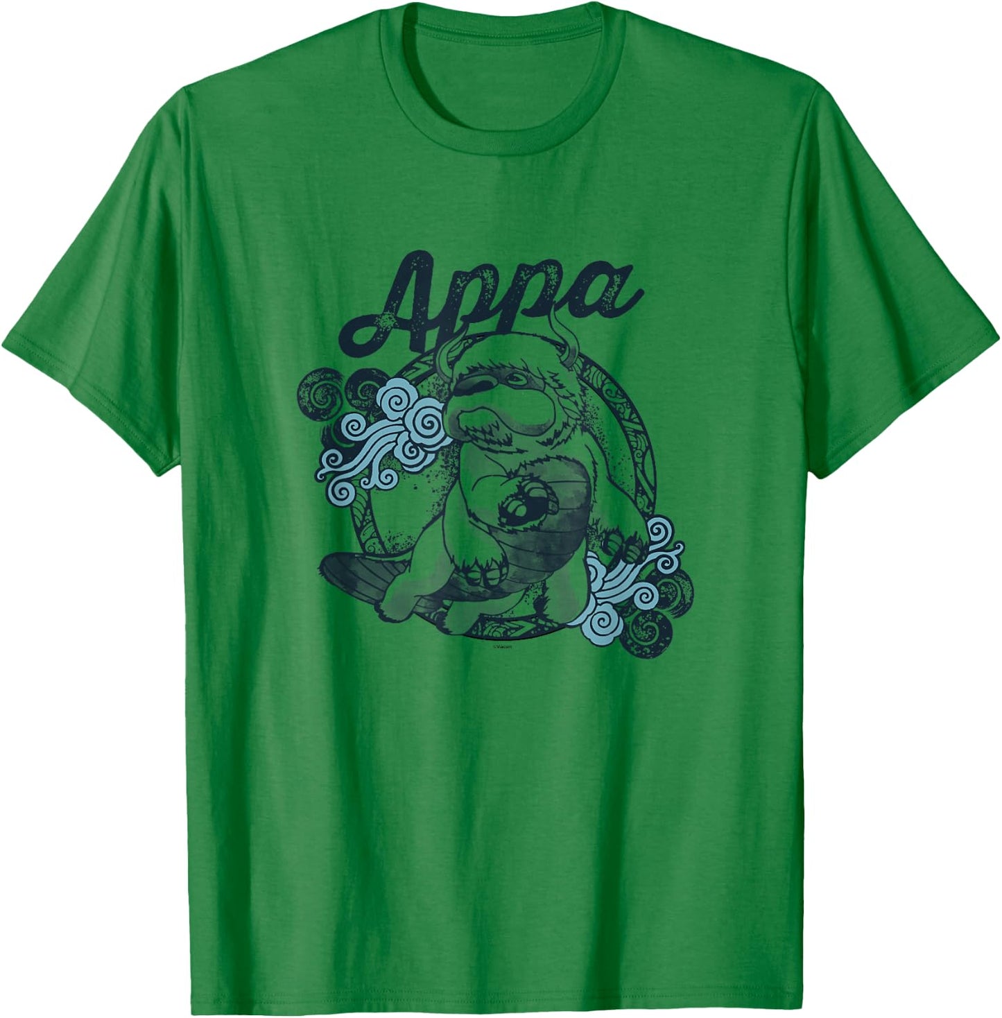 Avatar: The Last Airbender Appa Majestic Sky Bison Vintage T-Shirt - T-Shirt | Irish Green