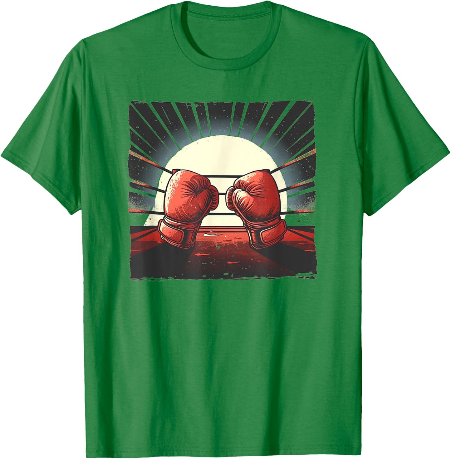 Boxhandschuhe im Boxring, Boxer T-Shirt - T-Shirt | Irish Green