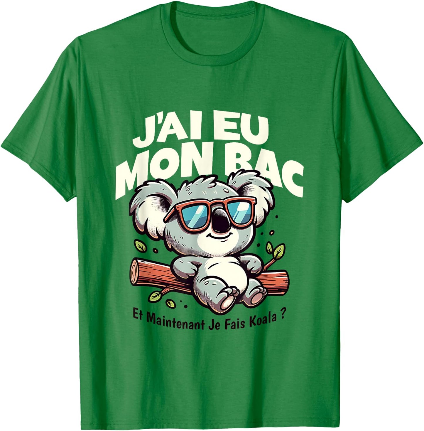 BAC 2025 Bachelor Congratulations Koala Humor Success Exam T-Shirt - T-Shirt | Irish Green