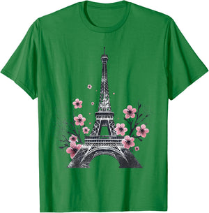 Eiffel Tower T-Shirt - T-Shirt | Irish Green