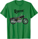 Vincent Rapide Vintage Motorcycle Graphic T Shirt, white, S T-Shirt - T-Shirt | Irish Green
