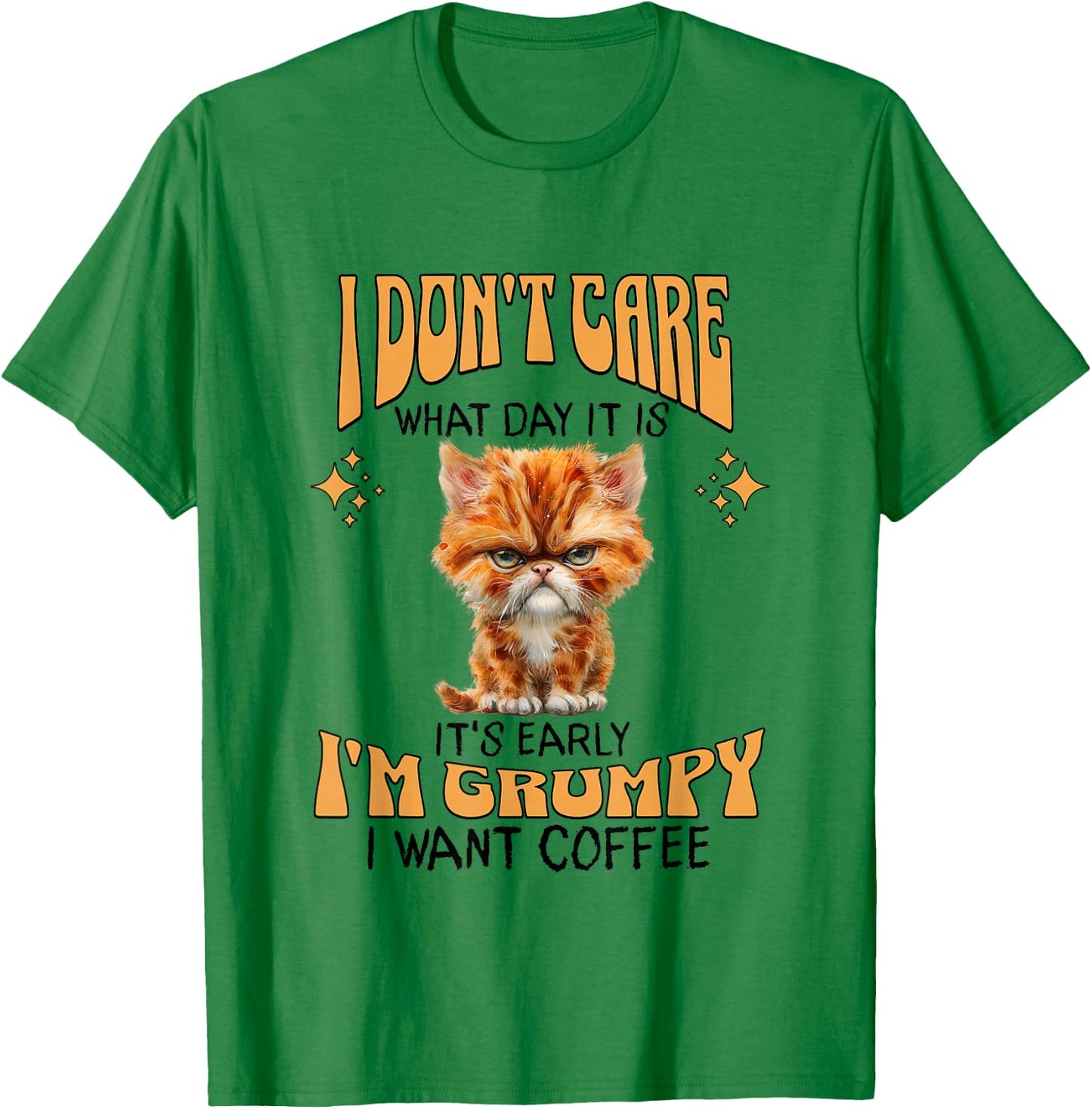 I Want Coffee T-Shirt - T-Shirt | Irish Green