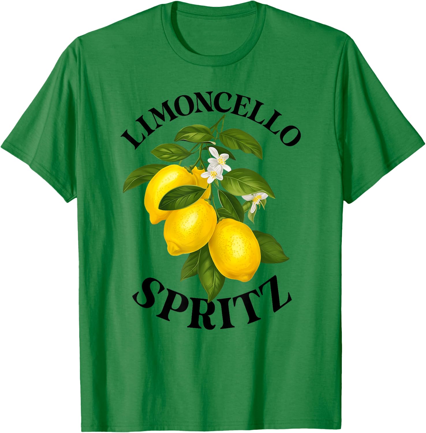 LIMONCELLO SPRITZ X Lemons Liqueur Lemon Liqueur Lemon Fun , White T-Shirt - T-Shirt | Irish Green
