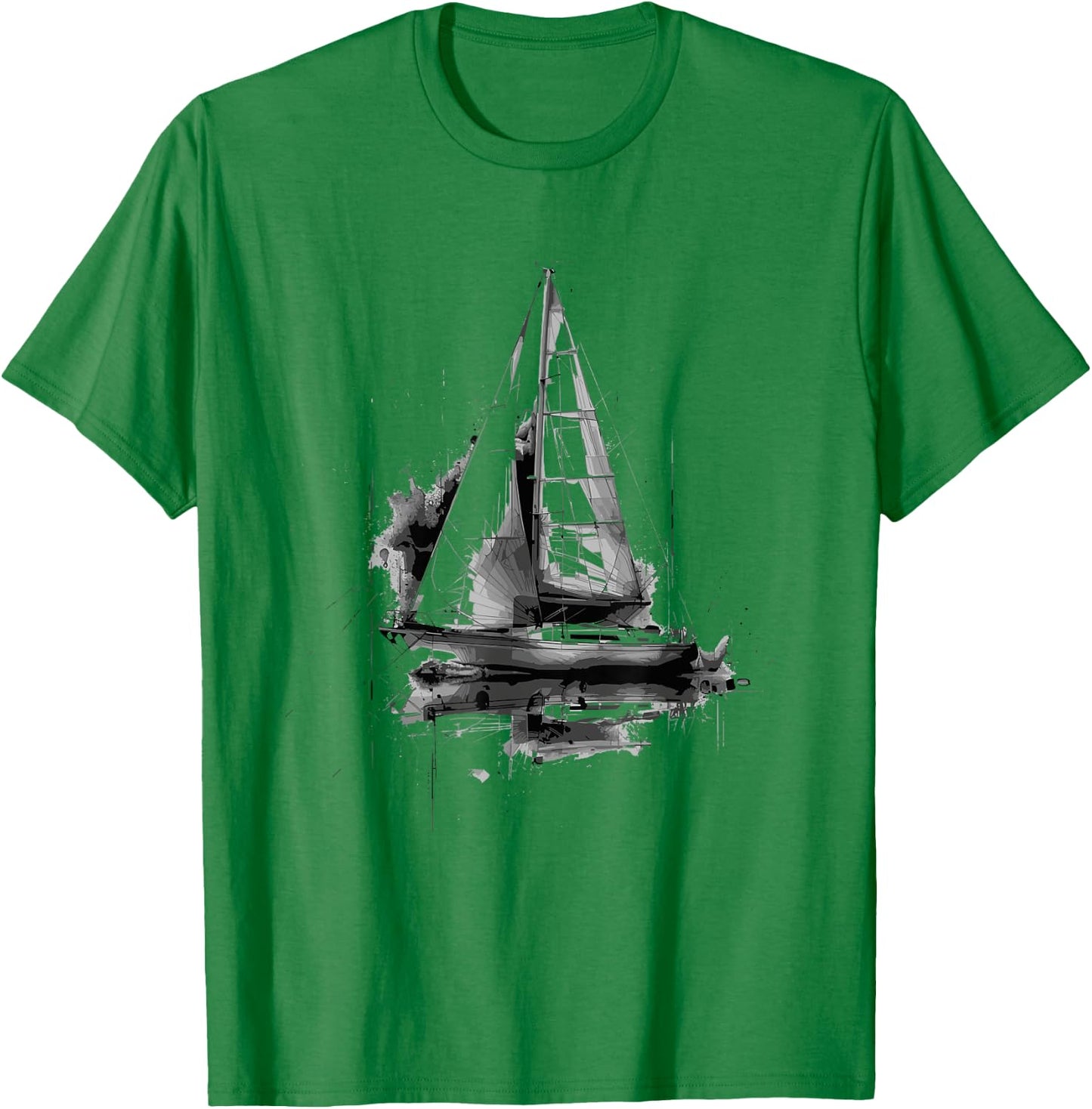Sailboat Sailing Sailing Race T-Shirt - T-Shirt | Irish Green