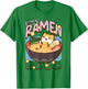 Ramen Bowl Kitty Cute Animal Foodie Design T-Shirt - T-Shirt | Irish Green