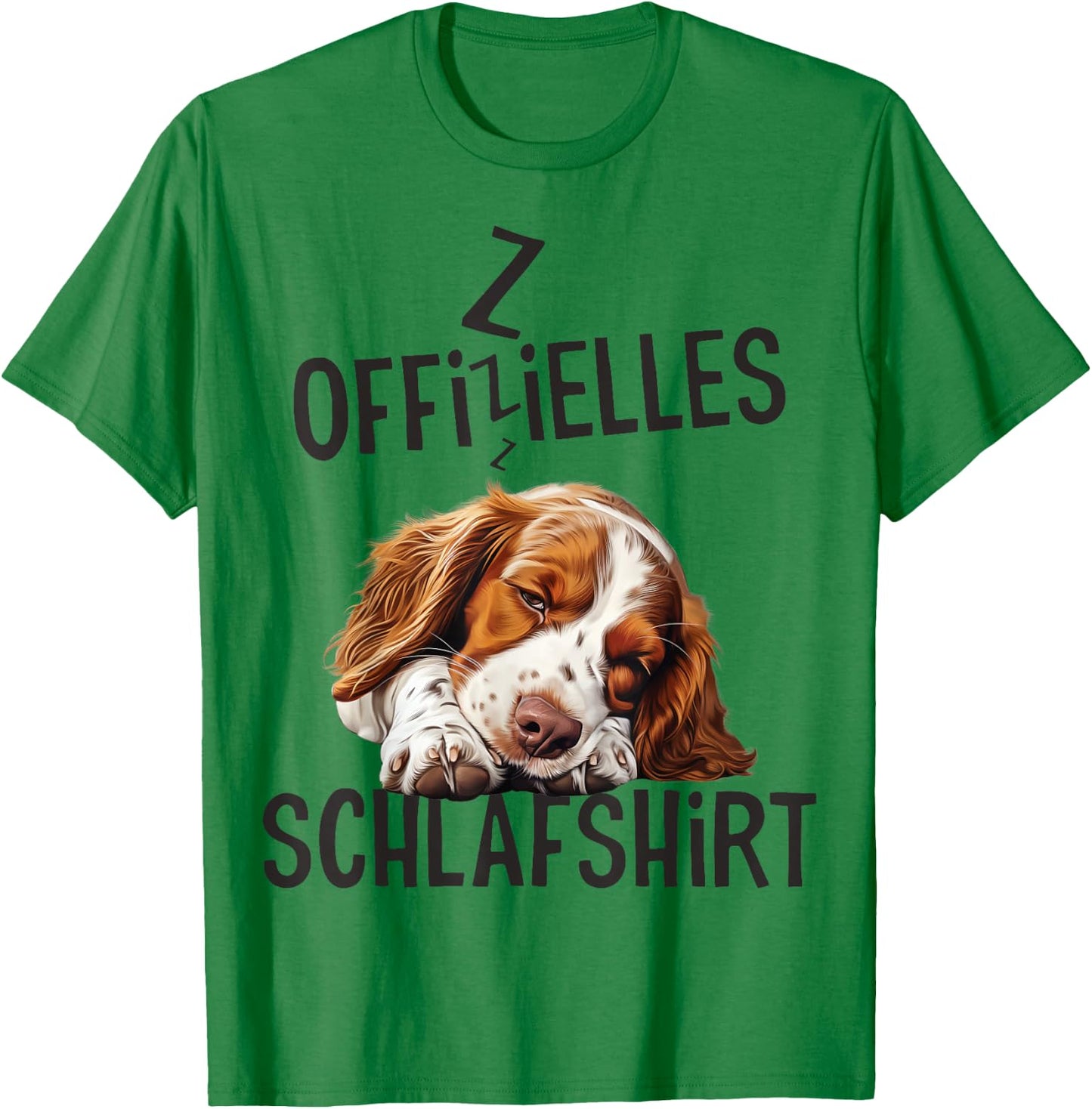 Offizielles Schlafshirt Hund Welsh Springer Spaniel Damen T-Shirt - T-Shirt | Irish Green