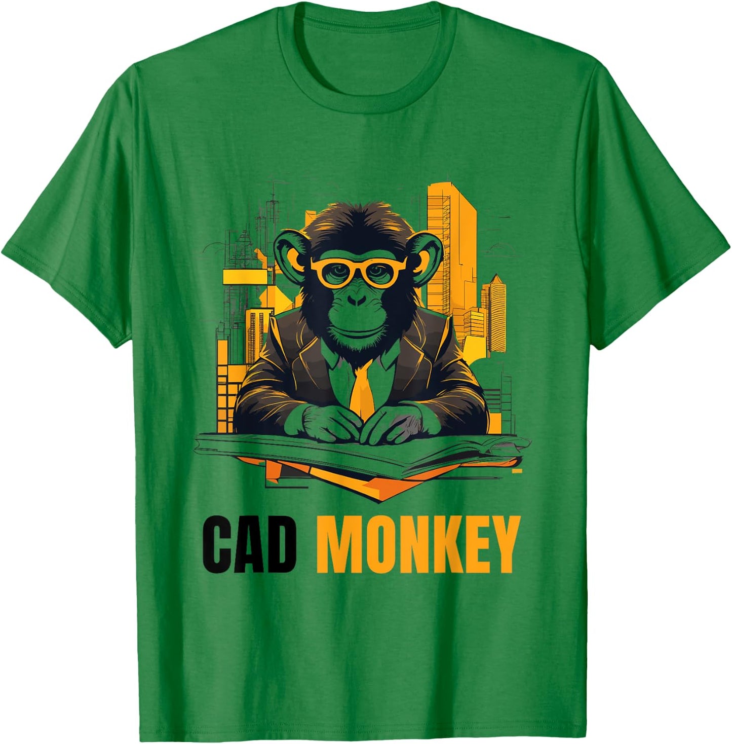 Architect Cad Monkey Architecture Student Apprenticeships T-Shirt - T-Shirt | Irish Green