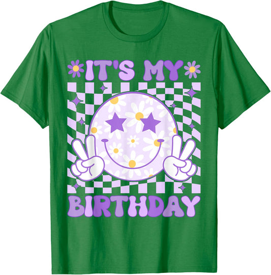 It's My Birthday Women Teens Girls Kid Birthday Party Bday T-Shirt - T-Shirt | Irish Green