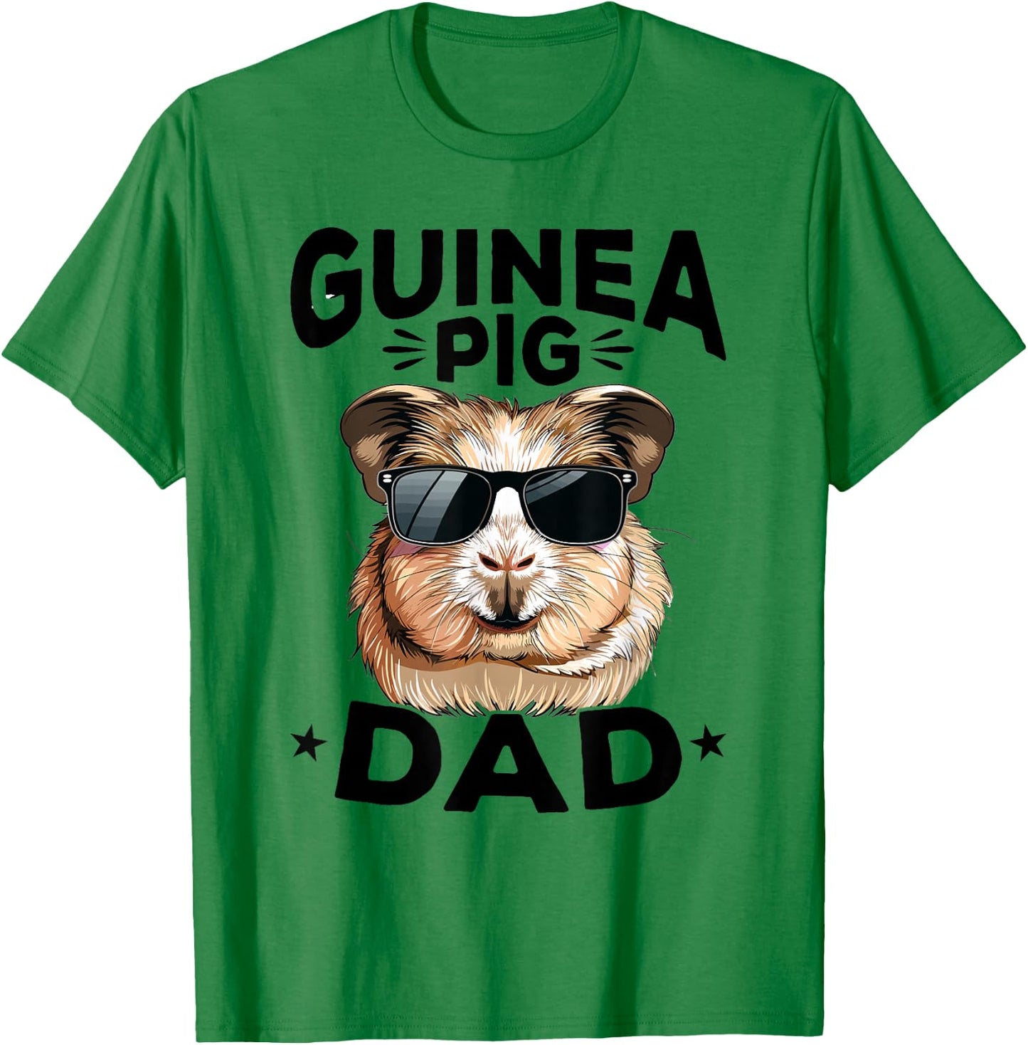 Funny Guinea Pig Pet Lover Rodent Animal Guinea Pig Dad T-Shirt - T-Shirt | Irish Green