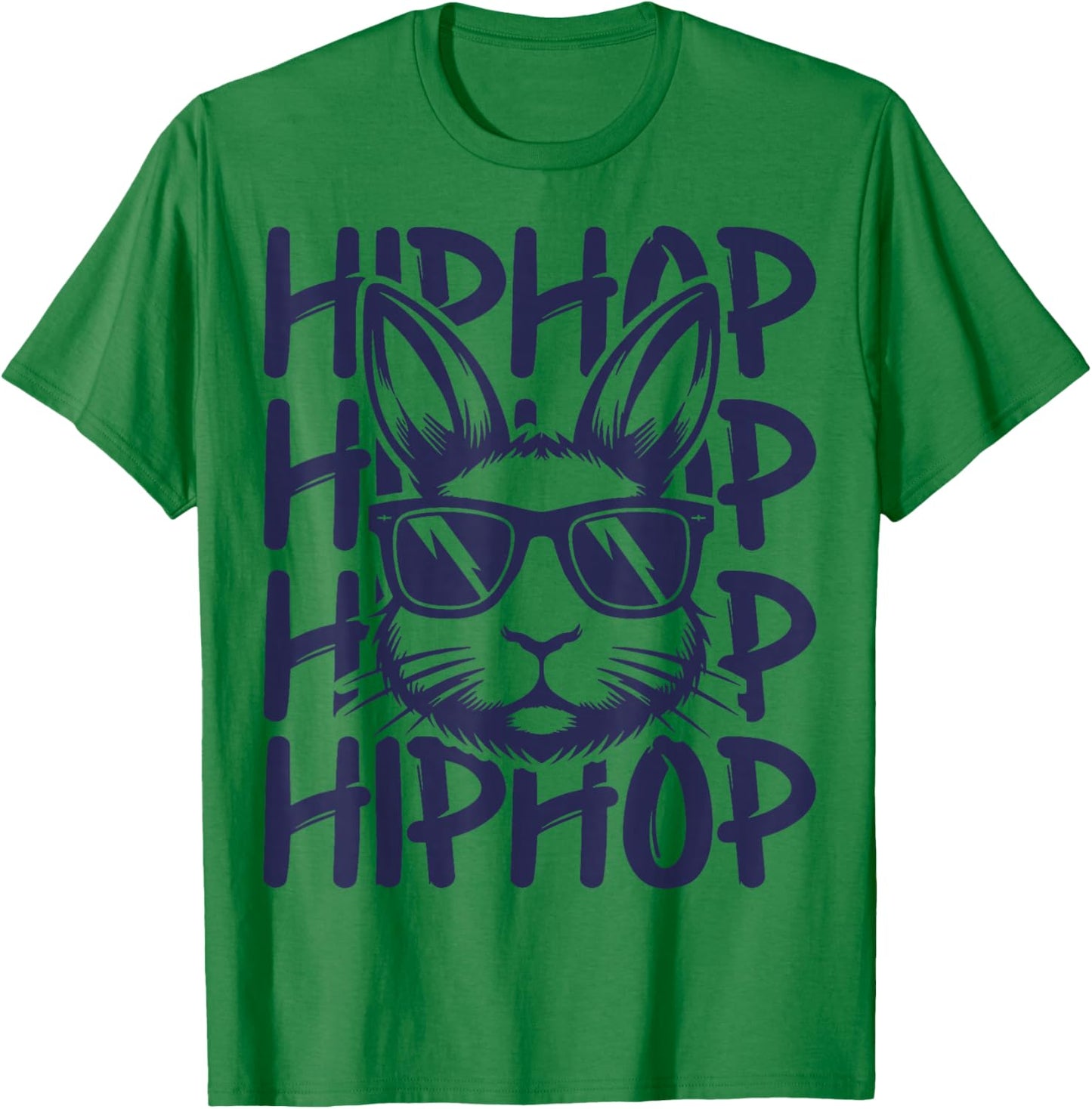 Hip Hop Bunny Sunglasses Easter For Kids Boys Men T-Shirt - T-Shirt | Irish Green