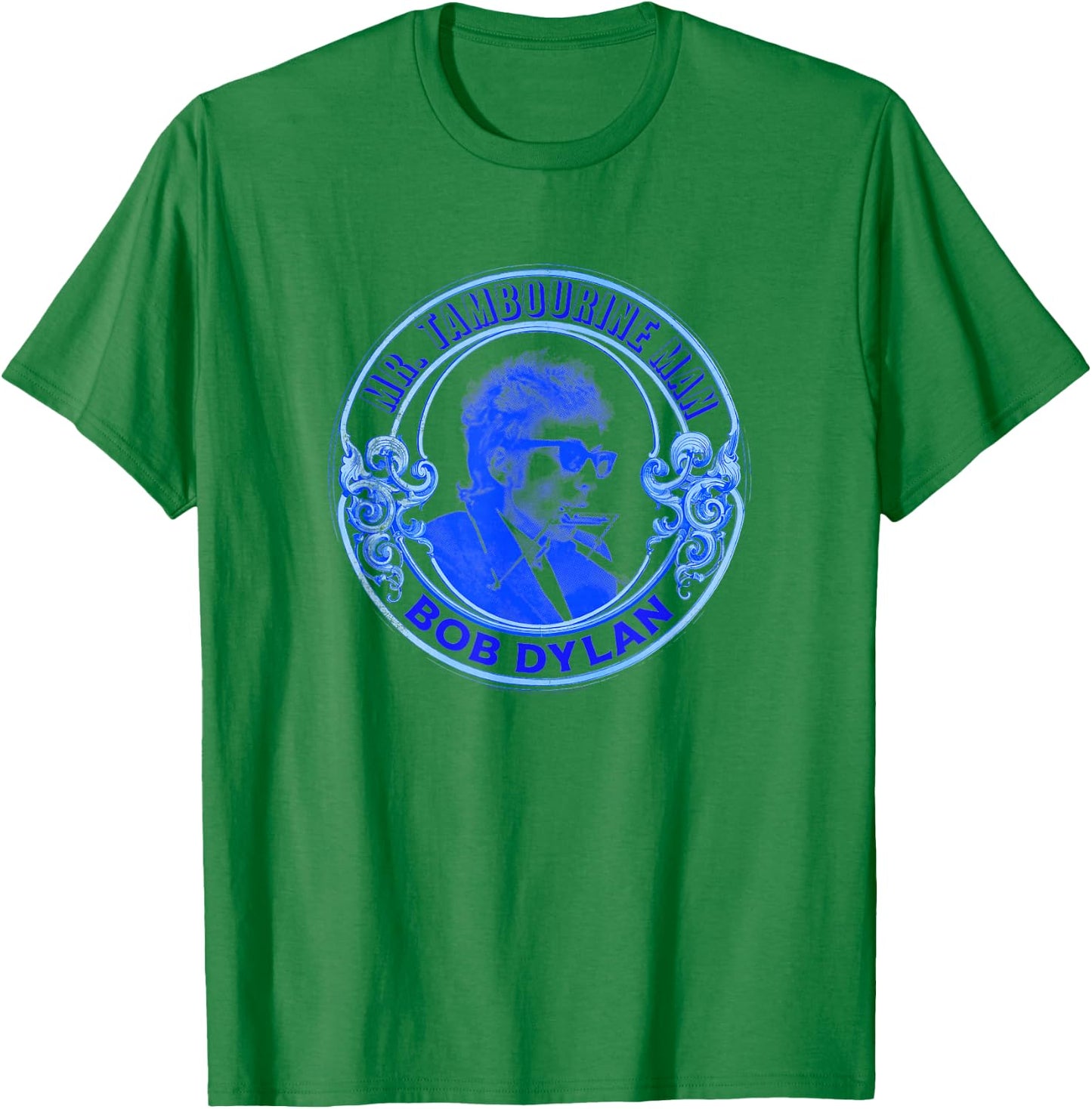 Bob Dylan Mr. Tambourine Man Official , white, S T-Shirt - T-Shirt | Irish Green