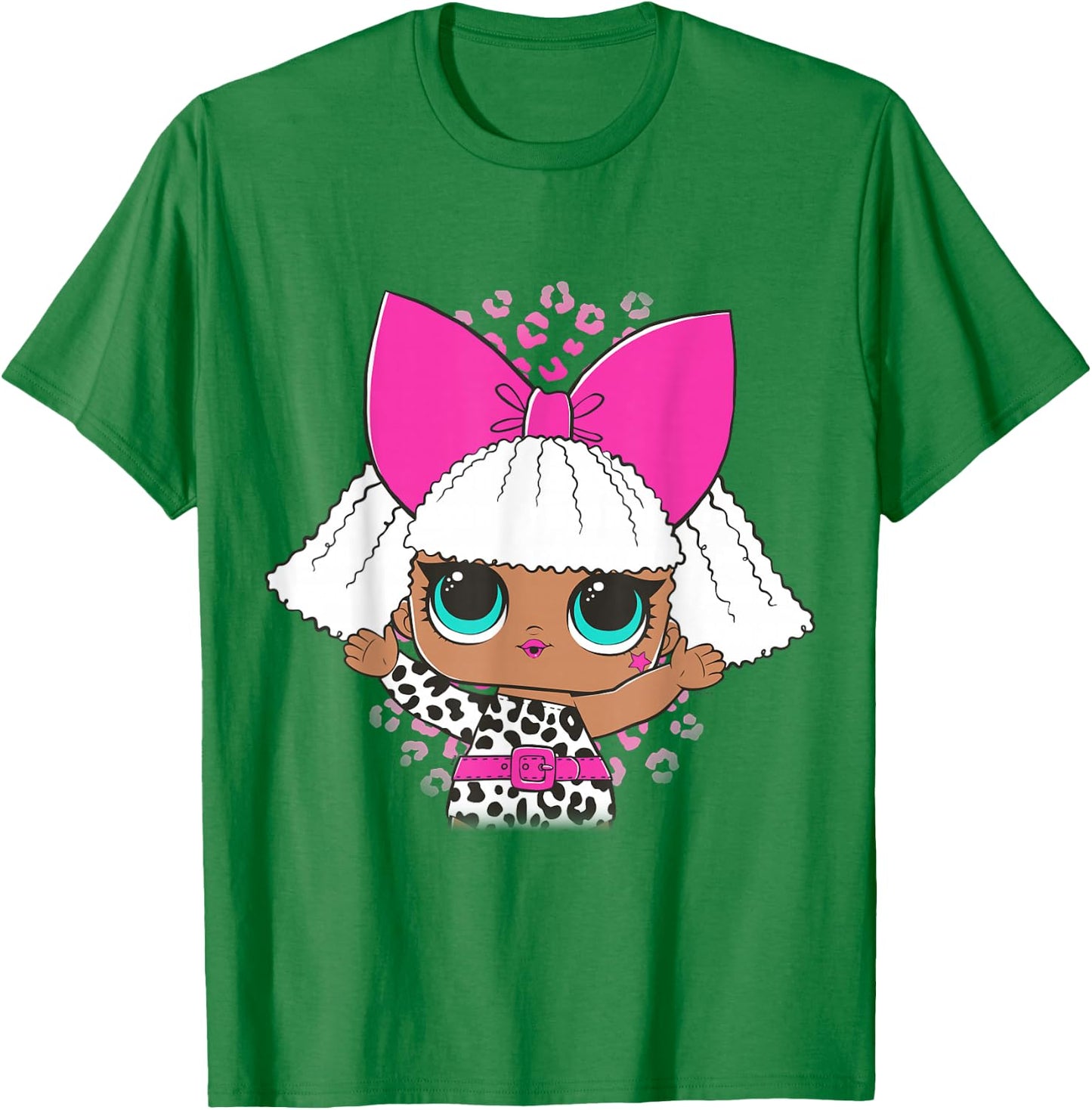 L.O.L. Surprise! Diva Cheetah Print Pink T-Shirt - T-Shirt | Irish Green
