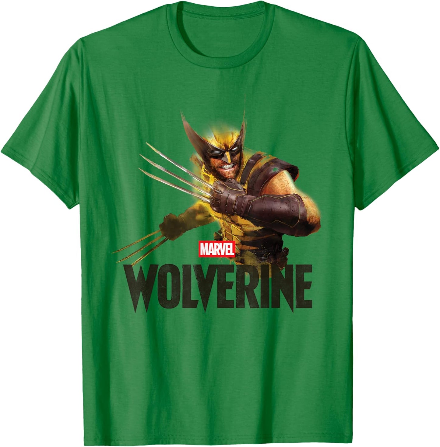 Marvel Wolverine Game Official Key Art 2026 Video Game T-Shirt - T-Shirt | Irish Green