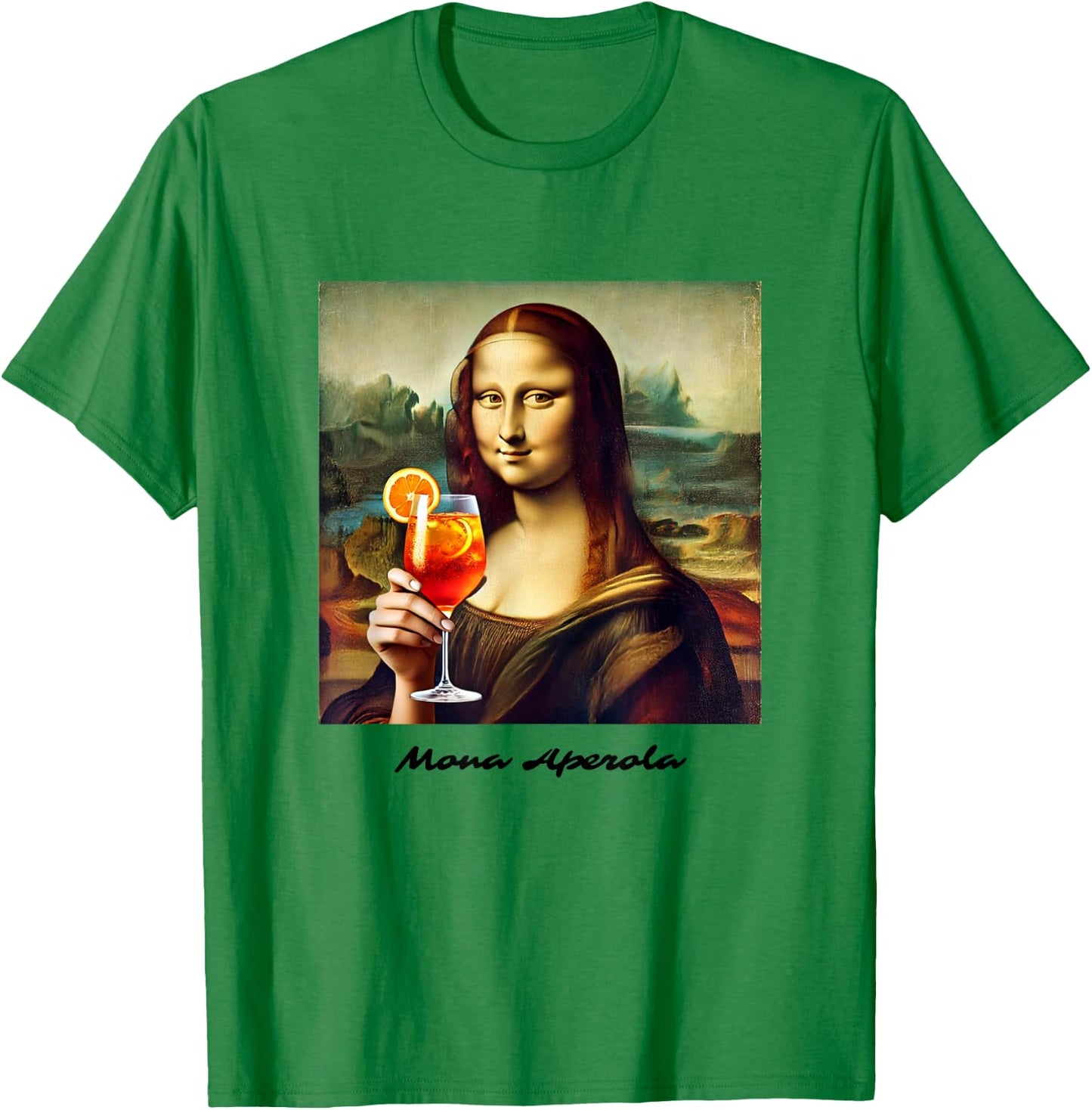 Mona Aperola | Holy Lisa Spritz Aperölchen Spritztour Team T-Shirt - T-Shirt | Irish Green