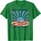America the Beautiful from sea to Shining sea T-Shirt - T-Shirt | Irish Green