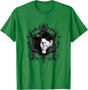 Twilight Bella and Edward Gothic Frame Vampire Romance Movie T-Shirt - T-Shirt | Irish Green
